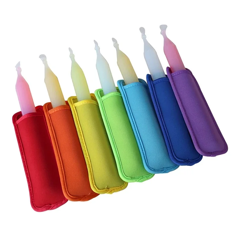

Ice Pop Sleeves Popsicle Holders Bags Neoprene Fabric Popsicle Sleeve for Kids