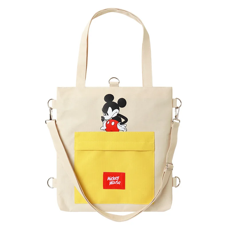

Disney's new Mickey Oxford cloth multifunctional messenger bag can backpack student tote bag