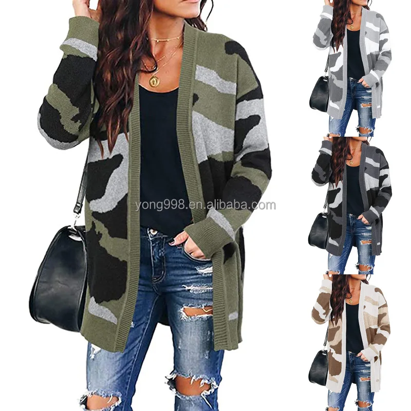 

High quality and affordable cardigan women's new casual thick sweater autumn and winter large size women's knitted coat, Customized color