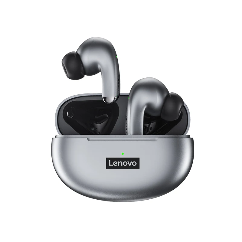 

Factory Price Lenovo LP5 True Wireless Earbuds Bass Boost Headphone Bluetooth In Ear Noise Reduction Wireless Bluetooth Earplugs, White/gray