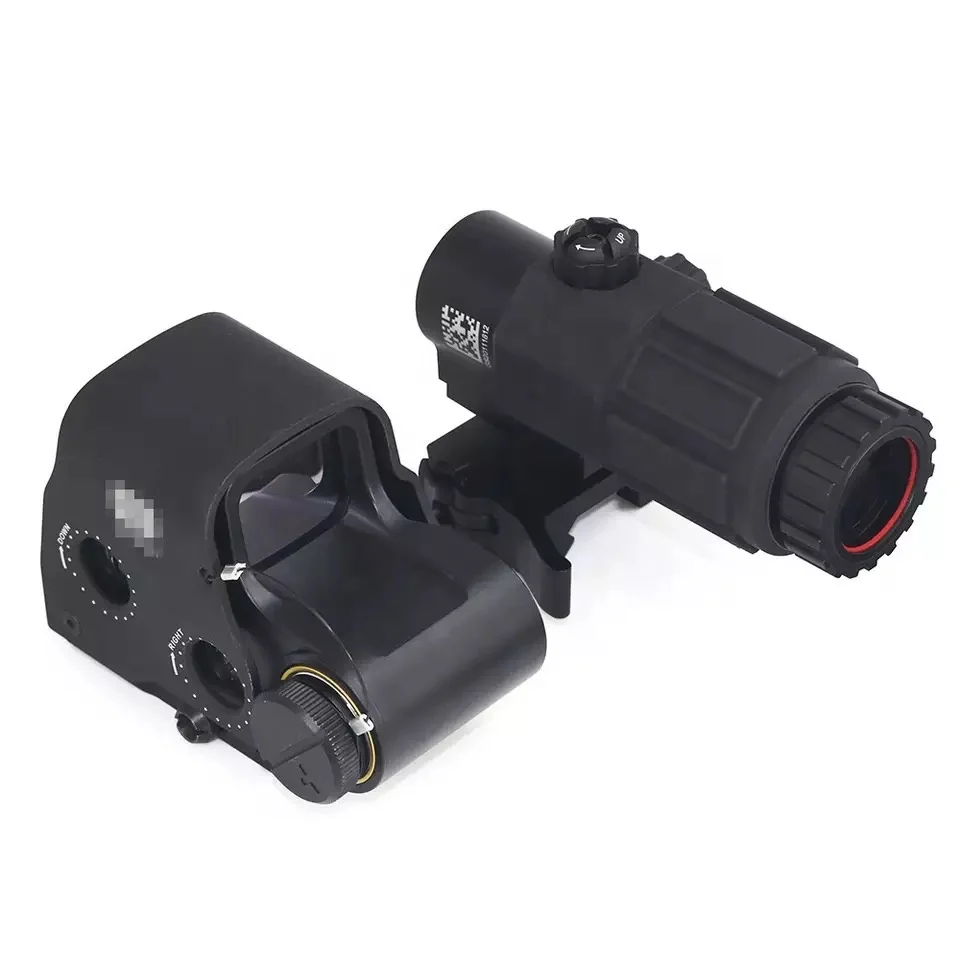 

Tactical Combo Hunting Rifle gun Scope HD 558 Holographic Red Green Dot Sight With G43 3X Magnifier Scope, Matte black