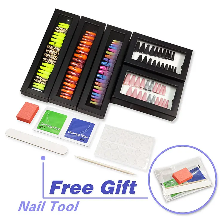 

Packaging Box with Clear Window Press on Nail Art Nails Press on Luxury Press on Nails
