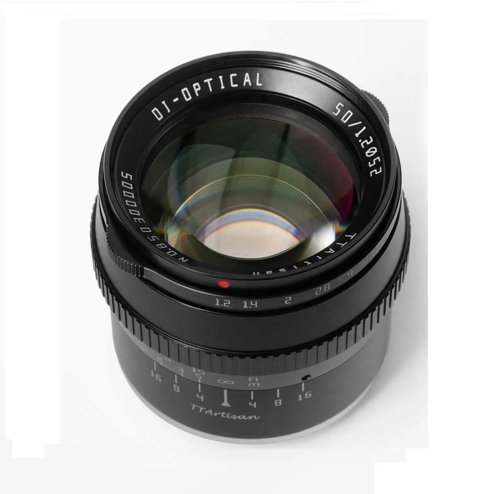 

TTArtisan 50mm F1.2 APS-C Manual Focus Lens Mirrorless Camera Lens for Canon M-Mount M1/M2/M3/M5/M6/M6II/M10/M100/M50 Camera