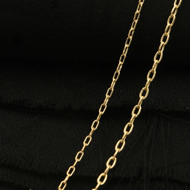 

No Tarnish 14K Gold Filled Cross Cable Chain for Jewelry Making Permanent Findings