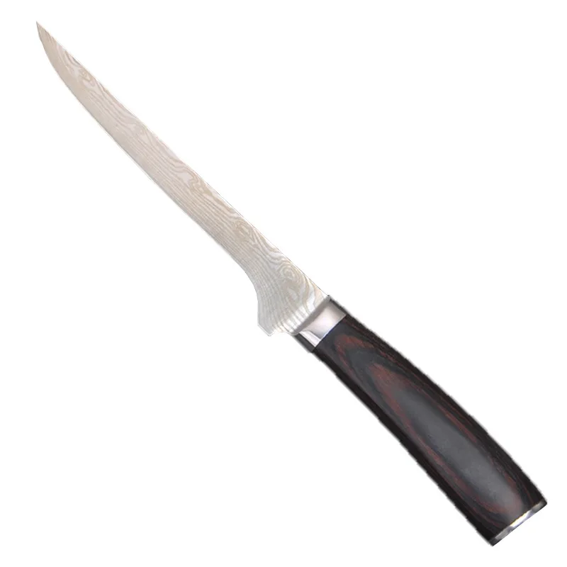 

Damascus Grain Chef Multifunctional Cooking knife West Chef Knife Home slicing small kitchen knife