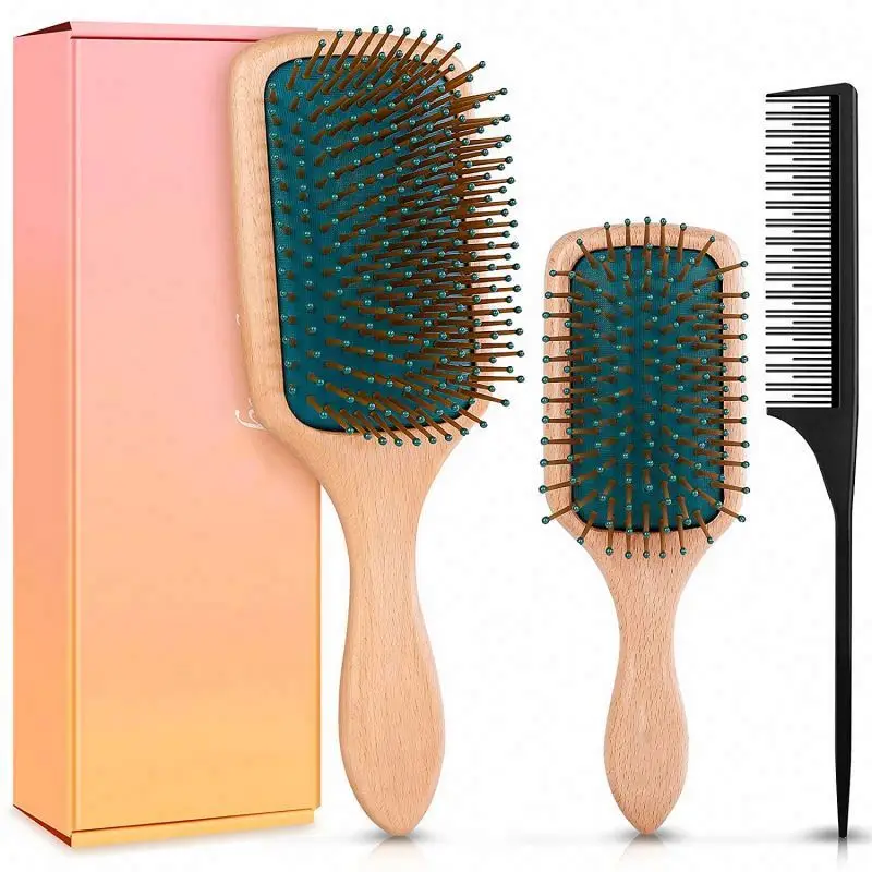 

Purpledetanglebrush Brosses Double Sens Cepillo Antitirones Frizz Control Brush Brosse Textile Poil Slap Bracelat Bristcheveux