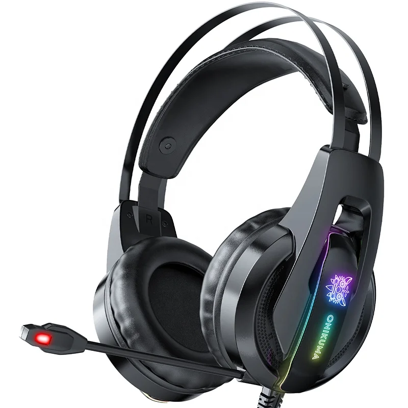 

ONIKUMA K16 Black Gamer Headphones Competitive Low Latency Gaming Headset With Adaptor