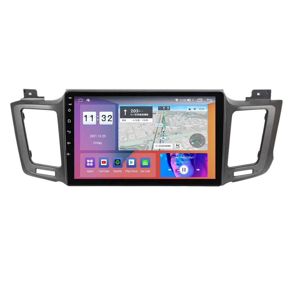 

Android 11 quad core auto electronics for Toyota RAV4 2012-2018 car video 4G multimedia system WIFI QLED carplay stereo android