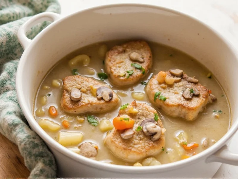 Mushroom Soup Pork Chops in Crock Pot Recipe