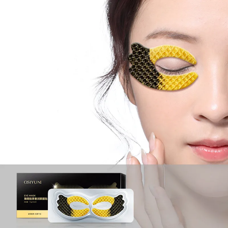 

Private label Korea 24k Gold Eye Patches Sheet Mask Glow Lifting Slim Sleep eye Sheet Glitter Gel Hydrogel Face Mask
