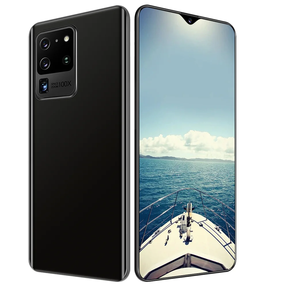 

Smartphone 6.7 inch 128G Octa Core Mobile Phone Android OS10.1 t8000 cell phone, Black blue white