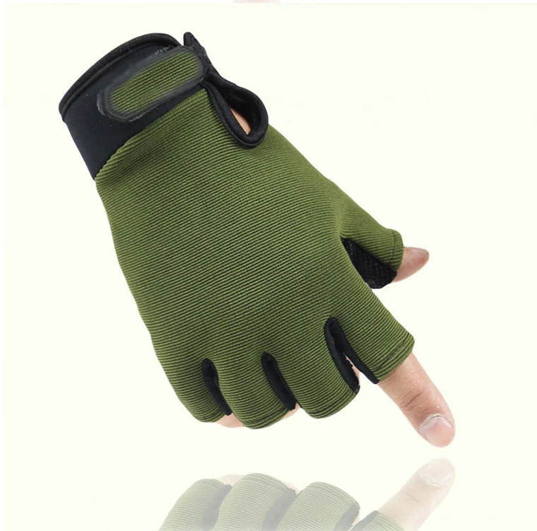 

Half finger gloves fitness fishing tactics for men and women sports sunscreen Half-finger gloves