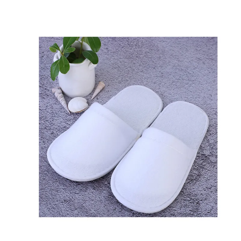 

Kids disposable slipper white spa slipper anti slip for hotel travelling