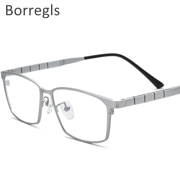 

Borregls Pure Titanium Glasses Frame Men 2021 Prescription Eye Glasses for Men Square Eyeglasses Myopia Optical Eyewear 85642