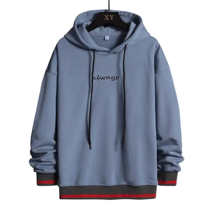

Winter new men loose embroidery hoodie hoodie jumper large size casual hoodie