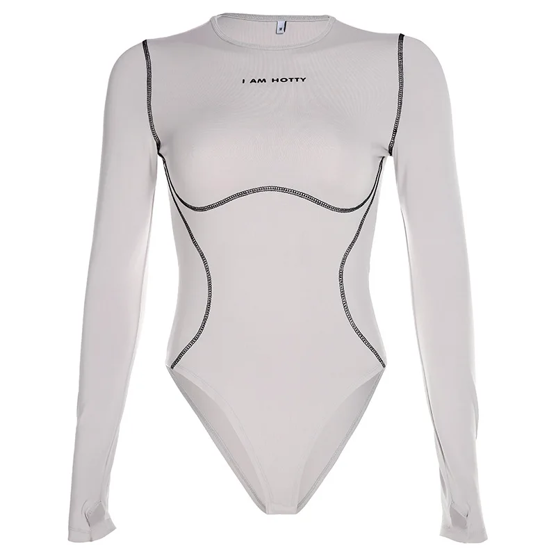 

2020 new arrivals hot selling round neck long sleeves women bodysuits