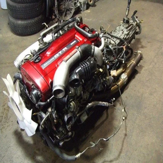 
JDM NISSAN SKYLINE R34 GTR RB26DET ENGINE 6 SPEED GETRAG TRANSMISSION RB26DETT 