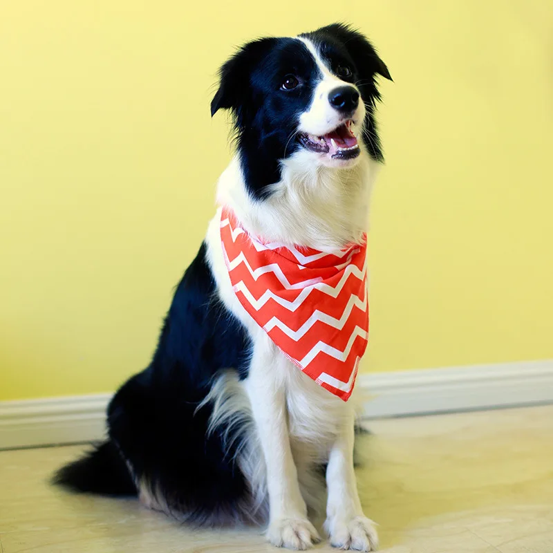 

Wholesale pet square triangle plain printed customized scarf custom logo dog bandana triangular banadage, Shown