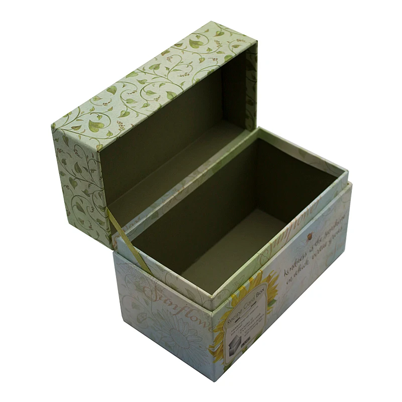 Customized Wholesale Reusable High Quality Recipe Card Box