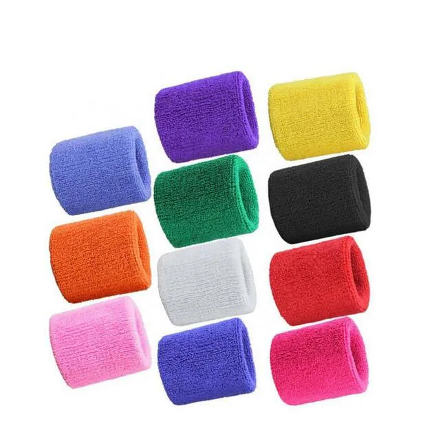 

2020 Huanwei High Quality Colorful Sports Fashionable Breathable Sweat Absorbed Towel Wrist Band Brace, As picture