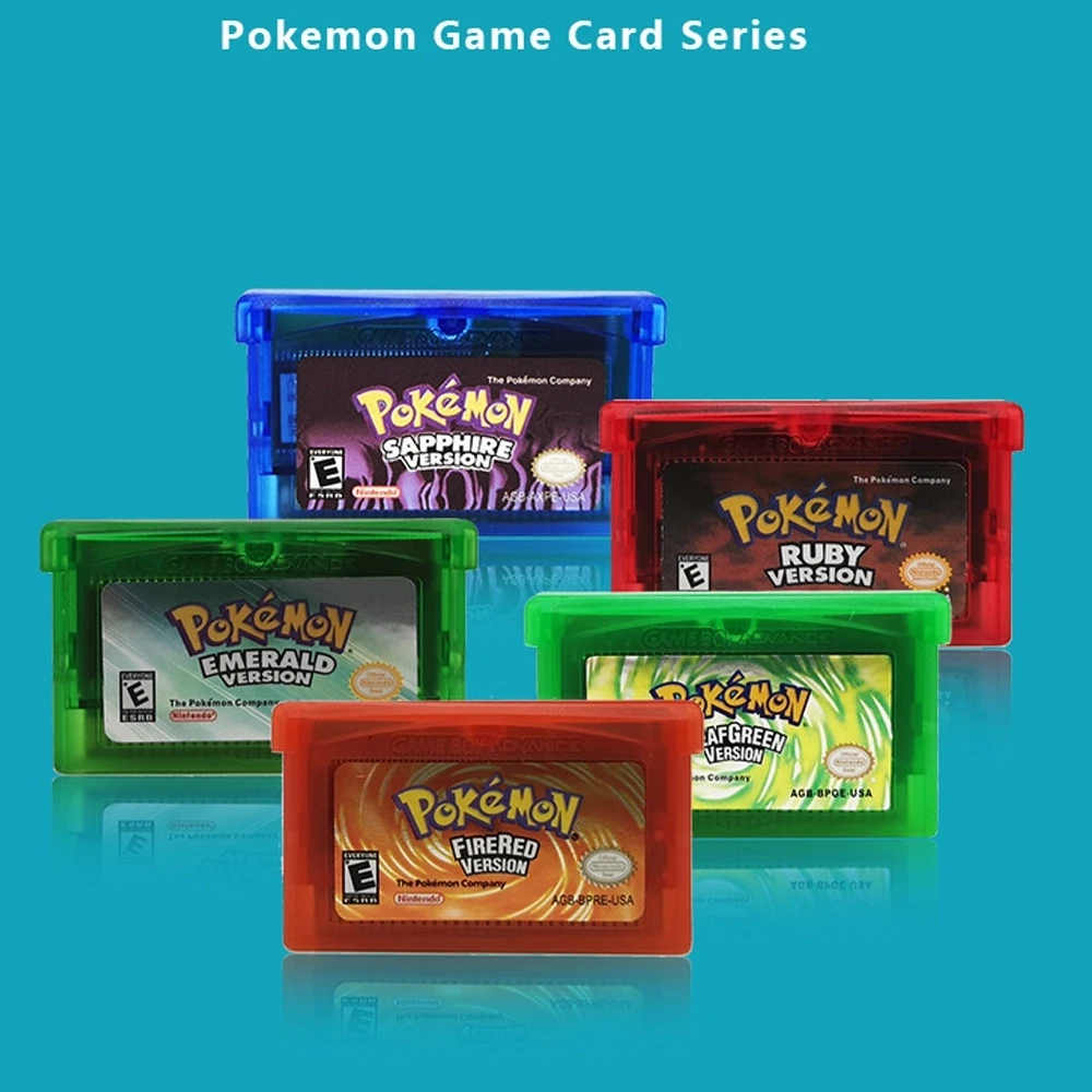 

Best quality pokemon games for GBA Game Card for GBA SP video card
