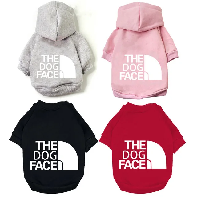 

Wholesale Luxury Branded Dog Clothes Sweater The Dog Face Jacket Hoodie For Pet