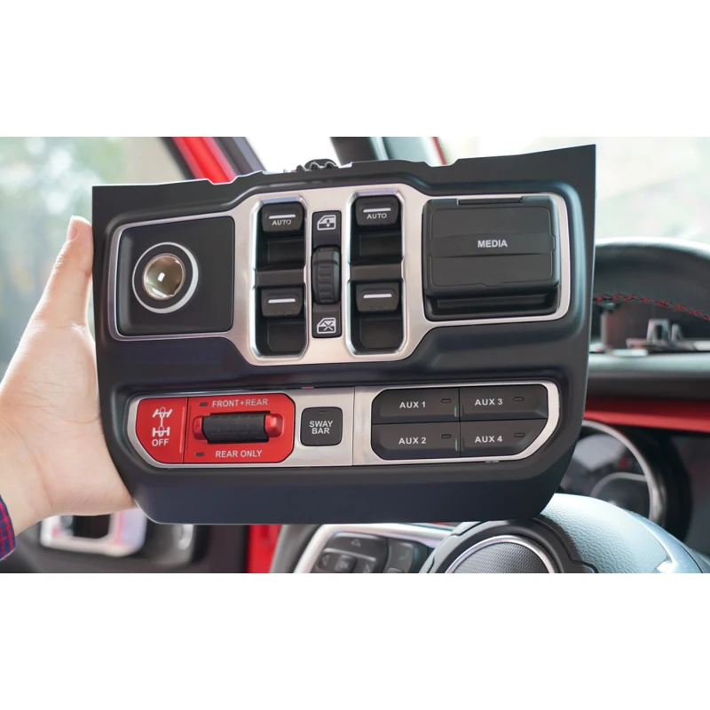 Sliver Auxiliary Switch Bank Kits Accessories For 2018 2019 2020 Jeep