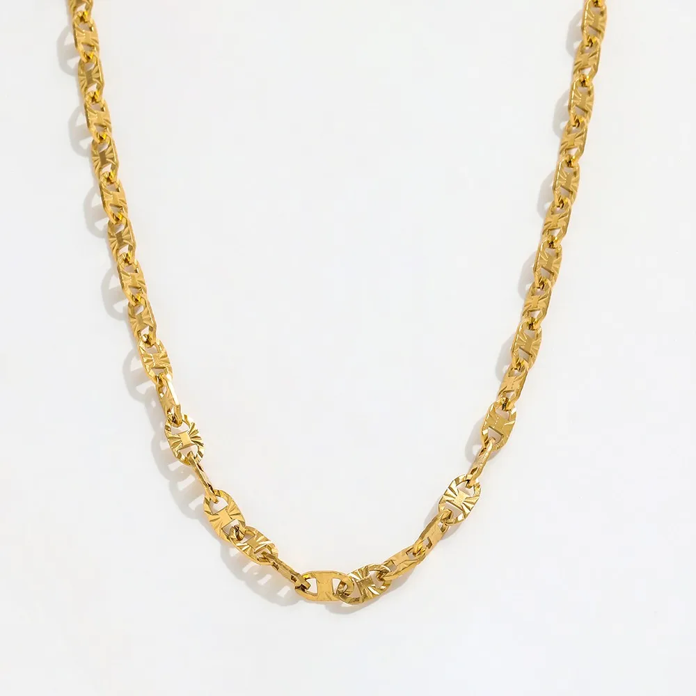 Joolim Jewelry 18K Gold Plated Dainty Stainless Steel Necklace Choker Jewelry