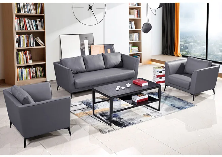 Pengpai 7 Seat Hall Leather Modern Furniture Couch Sofa