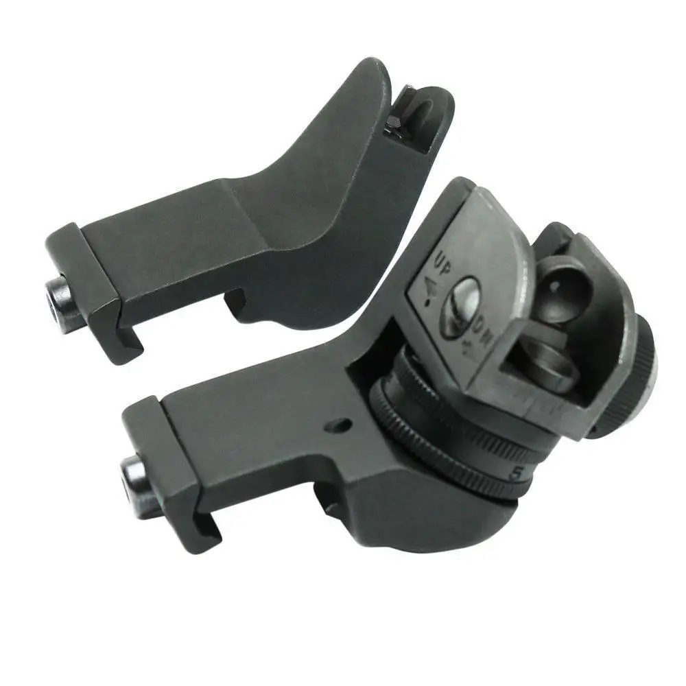 

AR15 AR 15 AR-15 Front Rear Sight 45 Degree Offset Rapid Transition Backup Iron Sight Rapid Rifle RTS Sight