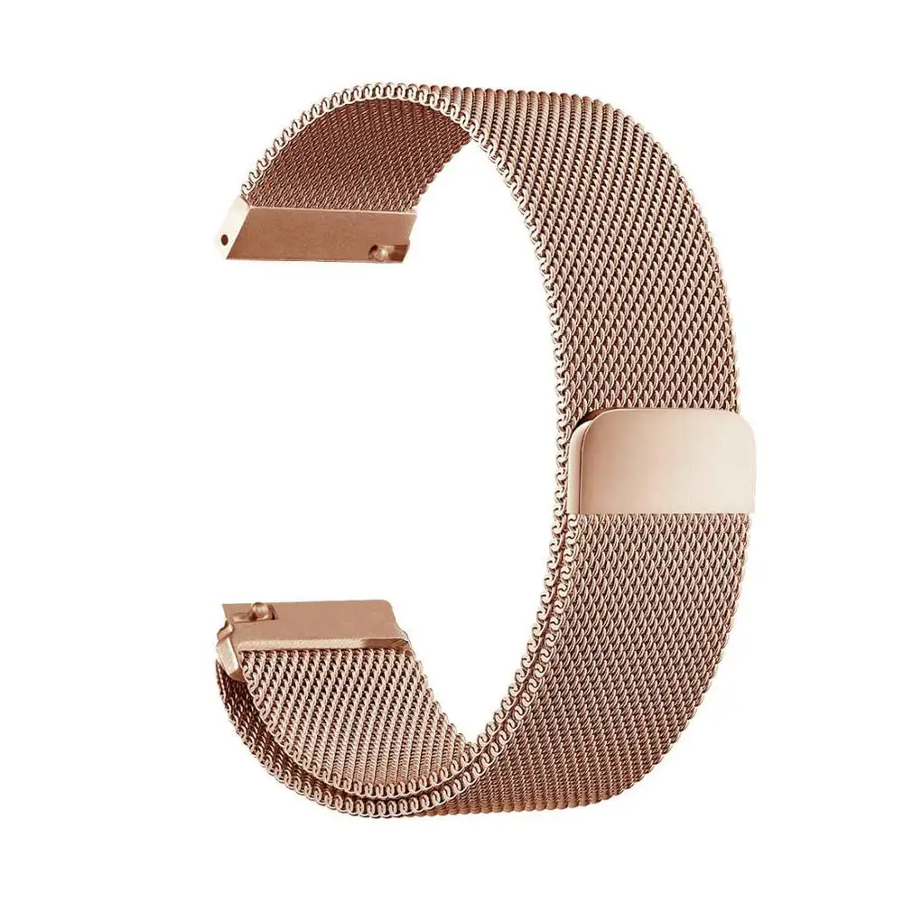 

20mm 22mm Width bracelet stainless steel for Samsung Galaxy Watch 42mm 46mm Milanese Wristband Metal Magnetic Release Watch band, 5 colors