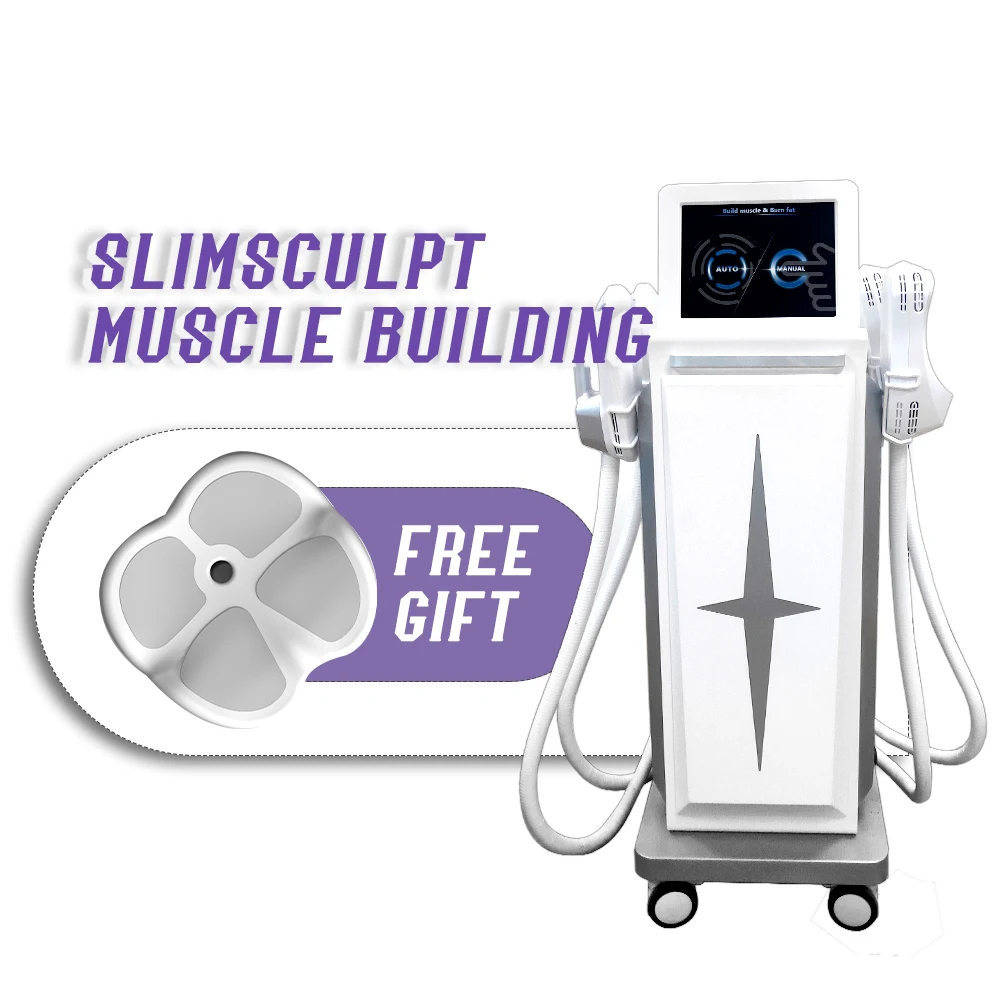 

Newest 4 handle ems machine Slim Emslim muscle stimulator electromagnetic ems shaping machine ems 13 tesla
