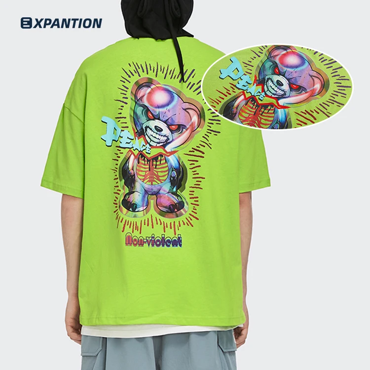 

EXP clothing manufacturer create your own custom cartoon graphic print 100% cotton t shirt, 3 colors
