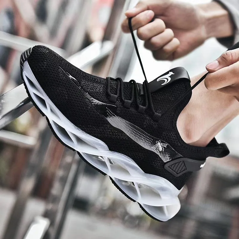 

Hot sale colorful men sport athletic shoes and sneakers blade sole