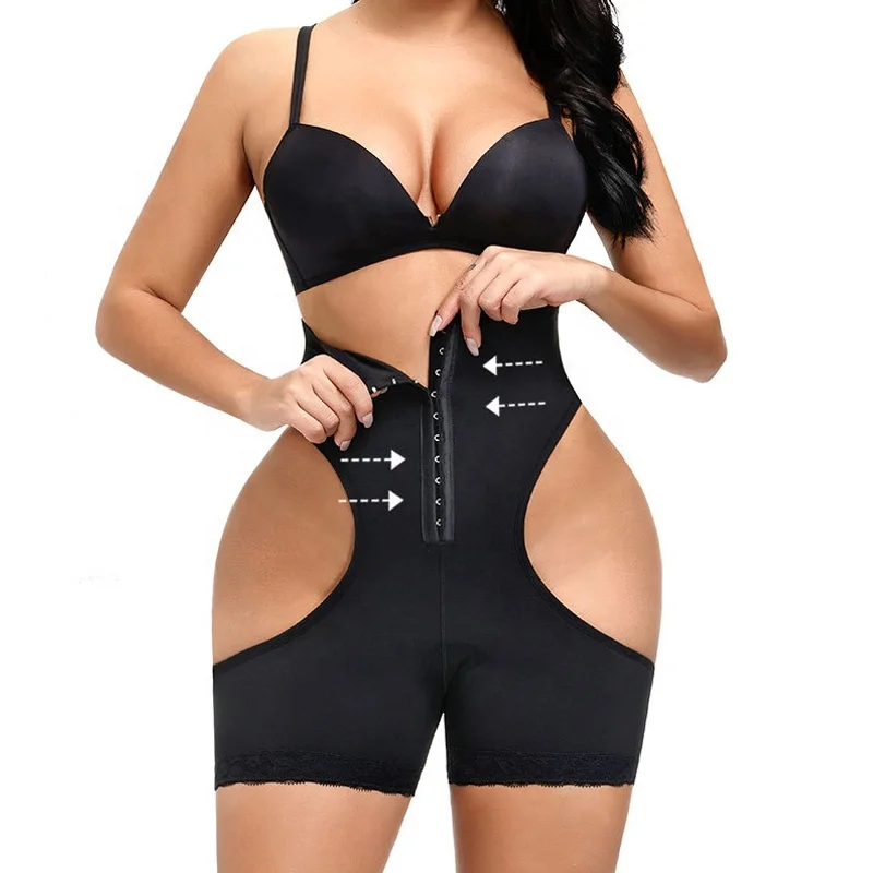 

1115 Wholesale Women High Waist Body Shaper Butt Lifter Tummy Control Hip Enhancer Booty Shaper Butt Lifter Panties, Black, nude