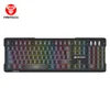 High Quality Running RGB Gaming keyboard K612 Membrane Sound Control OEM/ODM Computer keyboard Gamer Fantech