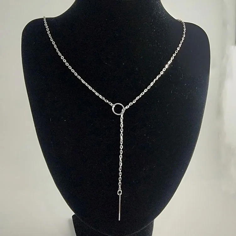 

Hot Selling Lady Jewelry Customized Made 14K Gold Simple Pendant Necklace