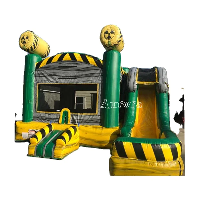

Custom for sale air bouncer with commercial inflatable castle bounce house slide, Customized