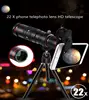Universal 22X Zoom Mobile Phone Lens Telephoto Zoom Phones Camera Lens 4K HD with Tripod Remote Control