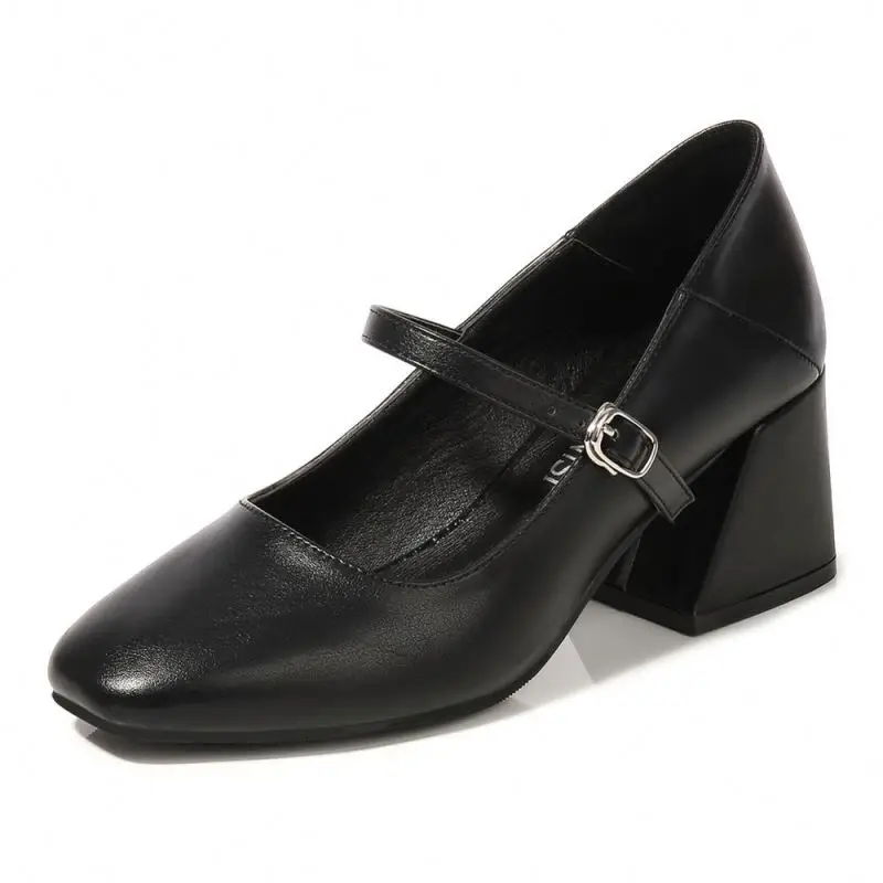 

Modern Elegant PU 6cm Anti Slippery Soft Women Ballroom Tango Ladies Dance Shoes with Square Heel