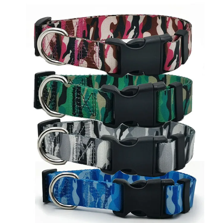 

Adjustable Durable Nylon Dog Collar Pet Safety Buckles Dog Collar Custom