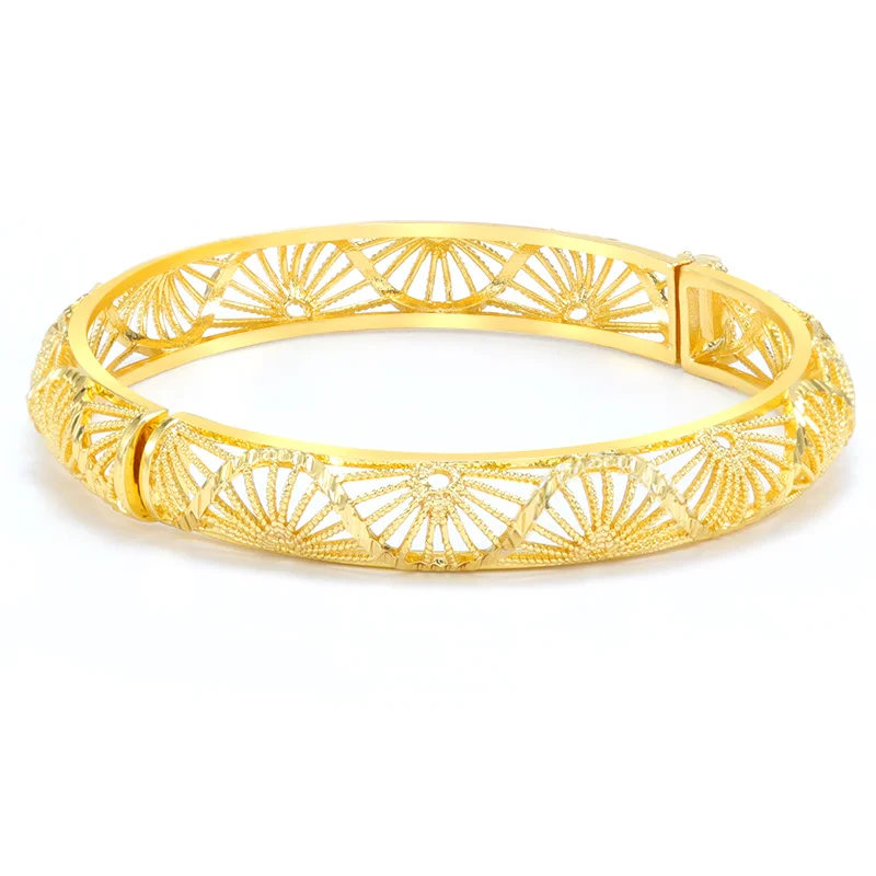 

Charming Hollow Can Open Gold Plated Ladies Bracelet For Party/Gift Fashion Jewelry