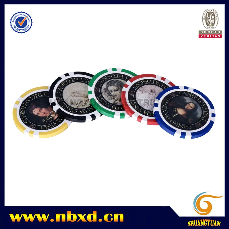 11.5g 8stripe Custom Plastic Poker Chip With Custom Sticker Buy