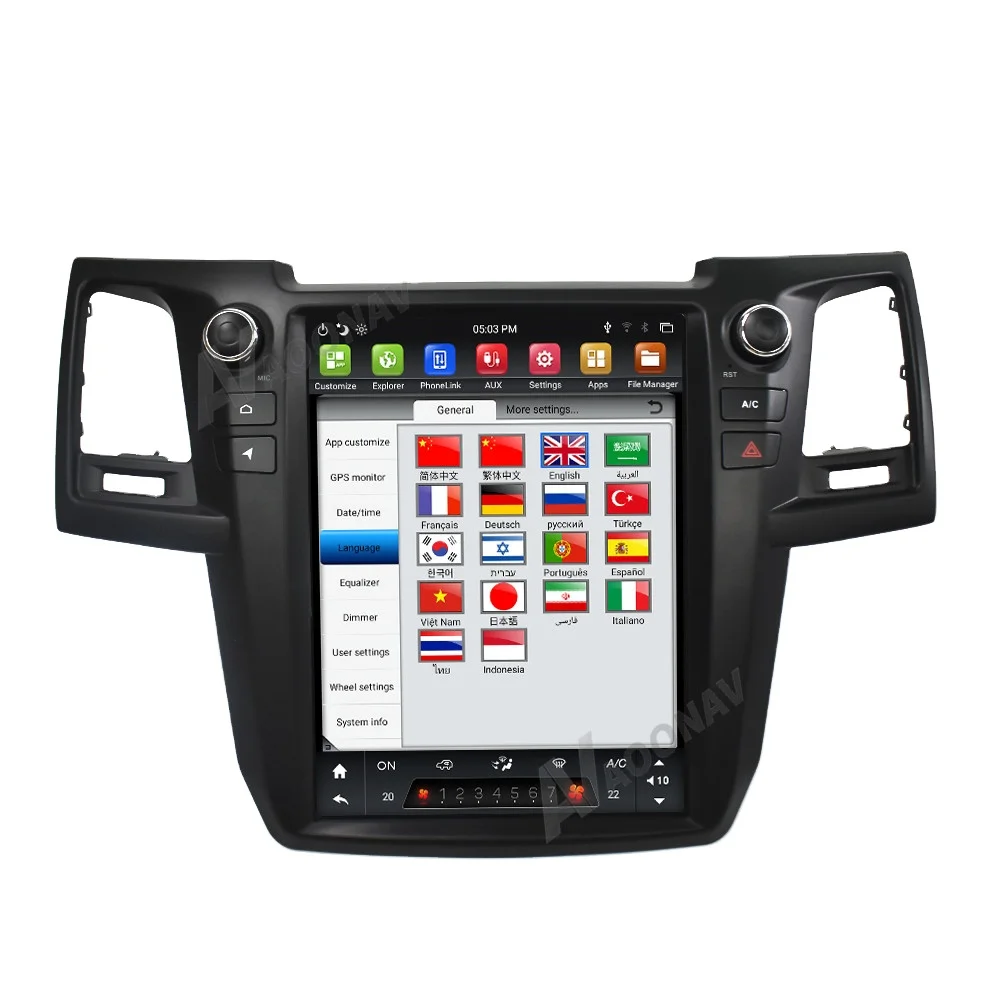 

2 DIN Android stereo Car radio DVD player For Toyota Fortuner Hilux 2008-2015 car auto audio GPS navigation player tape recorder