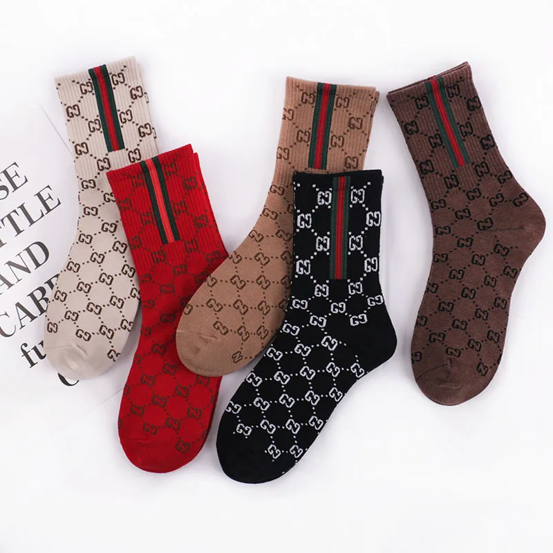 

2020 Winter Wholesale fashion women Crew New Happy Winter Socks, Multi color