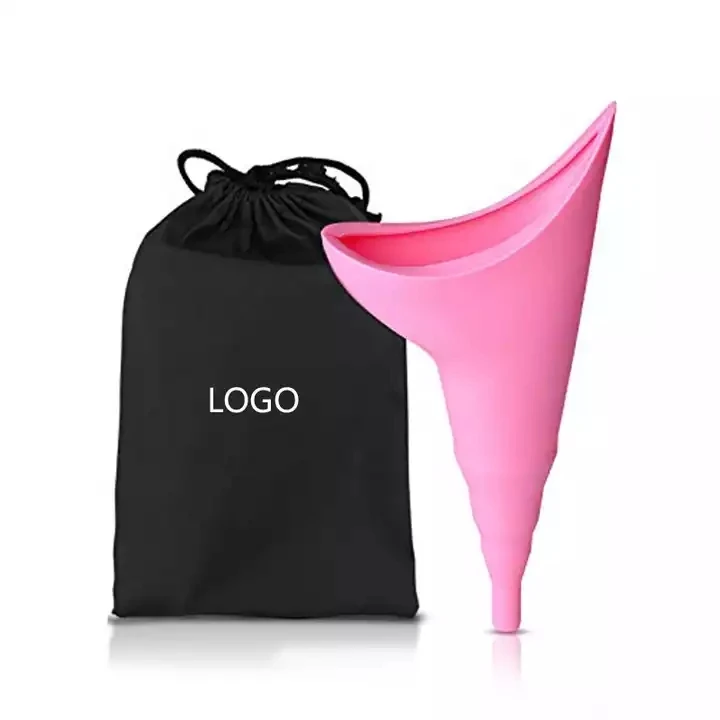 

BPA Free Soft Female Portable Wome Unrination Device Silicone Urinals Funnel Reusable Urination Device For Girls To Pee Standing