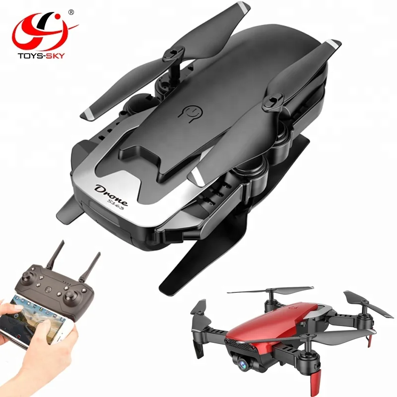 

Tik Tok Hot Sales S163 RC Folding Drone with 720P Wide Angle Camera HD Similar DJI Mavic Air Fly More Combo