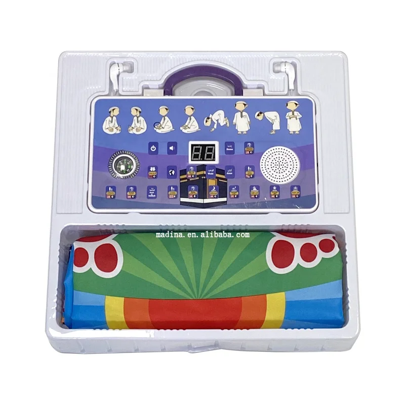 

Mass production muslim prayer travel portable kids quran mp3 speaker radio, White
