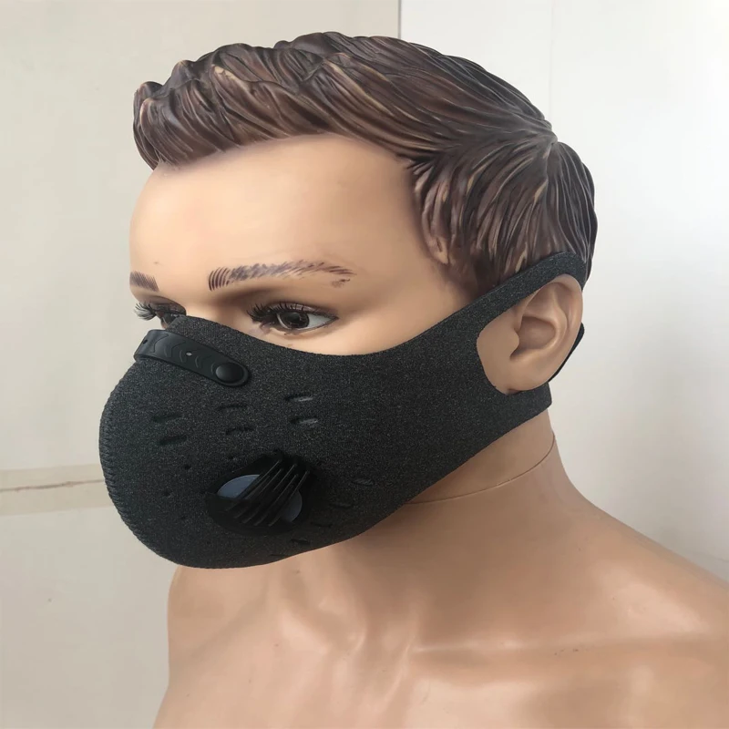 
hote sales dustproof bicycle cycling sports Neoprene activated carbon filter pollution half face Cover 