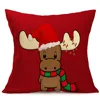 Red Xmas Series Cushion Cover Pillow Case Car Sofa Home Decoration Christmas Party Favors Gift Supplies